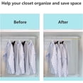 thumbnail image 4 of Clothes Hanger Connector Hooks Extender Clips Cascading Clothes Hangers Space Saving Plastic Hangers for Clothes Hanger Hooks for Space Saver Clothes Organizer (Green, Blue, White, Pink,100 Pcs), 4 of 8