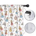 thumbnail image 4 of Blackout Kids Curtains,White Princess Castle Pattern Childrens Insulated Curtains Set Of 2,Bedroom Essentials,Toddler Room Decor 42"x54", 4 of 5