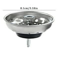 thumbnail image 3 of American Style Sink Plug Stainless Steel Durable for Kitchen Sink Water Plug, 3 of 8