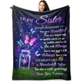 thumbnail image 1 of LHSHID Sister Birthday Gift Ideas Sister Gifts Blanket Sisters Gifts from Sister Birthday Gifts for Sister Gift for Sister Adult Best Sister Ever Gifts Gifts for Little Sister 30"x40", 1 of 7