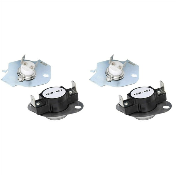 4x 279769 Kit de Corte Térmico de Calentamiento de Secadora Compatible Con 3389946, 3398671, 3977394, 695563, AP3094224, 3390291