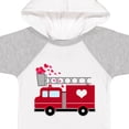 thumbnail image 4 of Inktastic Valentine's Day Red Firetruck with Pink Hearts Boys or Girls Baby Bodysuit, 4 of 5