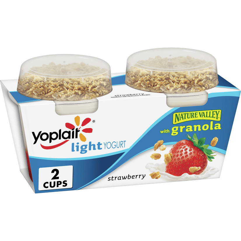 Yoplait Light Yogurt, Granola Strawberry, 2 ct, 12 oz