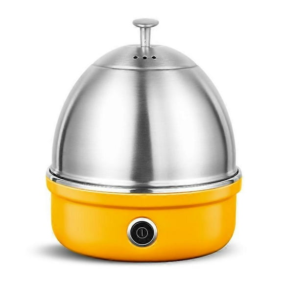 Yellow stainless steel electric egg steamer