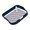 Navy blue, variant on Dog Potty Toilet with Column Pet Training Toilet with Grid for Indoor Porch Floor Pee Pad Holder Dog Litter Box for Puppy Dog, Navy Blue, 49x39x10cm