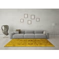 thumbnail image 3 of Ahgly Company Indoor Rectangle Oriental Yellow Industrial Area Rugs, 2' x 4', 3 of 4