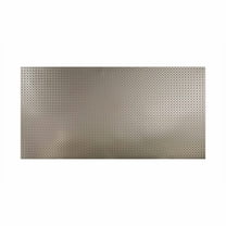 FASÄDE Diamond Plate 4-foot x 8-foot PVC Wall Panel in Brushed Nickel