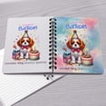 thumbnail image 4 of Happy Birthday Cute Puppy Cavalier King Charles Spaniel with Cake Gifts Party Hat Spiral Bound Journal Dog Lover Gifts 5x7in Spiral Notebook - 00029, 4 of 5