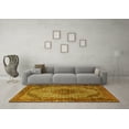 thumbnail image 3 of Ahgly Company Indoor Rectangle Medallion Yellow Traditional Area Rugs, 5' x 7', 3 of 4