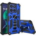thumbnail image 4 of For Motorola Moto G Stylus 5G 2025 XT2517 Machine Kickstand Phone Case + Tempered Glass - TCT Blue, 4 of 6
