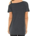 thumbnail image 5 of Women's Casual Kink Short Sleeve T-shirt Short Sleeve Slant Shoulder Top/shirt, 5 of 8