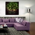 thumbnail image 6 of Epic Art 'Dear Darkness' by Mario Sanchez Nevado, Acrylic Glass Wall Art, 36"x36", 6 of 7