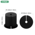 thumbnail image 3 of Kit de enrutamiento de cables Uxcell de 4 piezas 1.34" tapa de grommet de silicona para agujero en la pared para cable Ethernet negro, 3 of 7