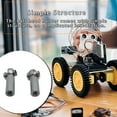 thumbnail image 4 of ZheElen 2 Pieces Tie Rod End Component Joint Accessories Positive Reverse Thread Ball Head Holder Upgrade Accessory Replace Fitting Titanium color, 4 of 7