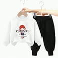thumbnail image 3 of UAYOTSE Baby Girl Sweatshirt Long Pants Set 2Pcs Fall Outfits Toddler Baby Girl Clothes Toddler Outfit Cute Sweatshirt Tops + Pants,Sizes 5-6 Years, 3 of 8
