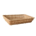 thumbnail image 1 of Cesta de almacenamiento de ratán, cesta tejida para aperitivos y frutas, cesta tejida apilable para pan, 1 of 10