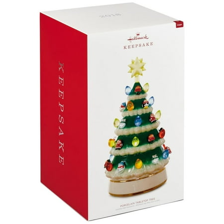 - Hallmark Keepsake 2018 Mini Porcelain Tabletop Tree With Light, 10