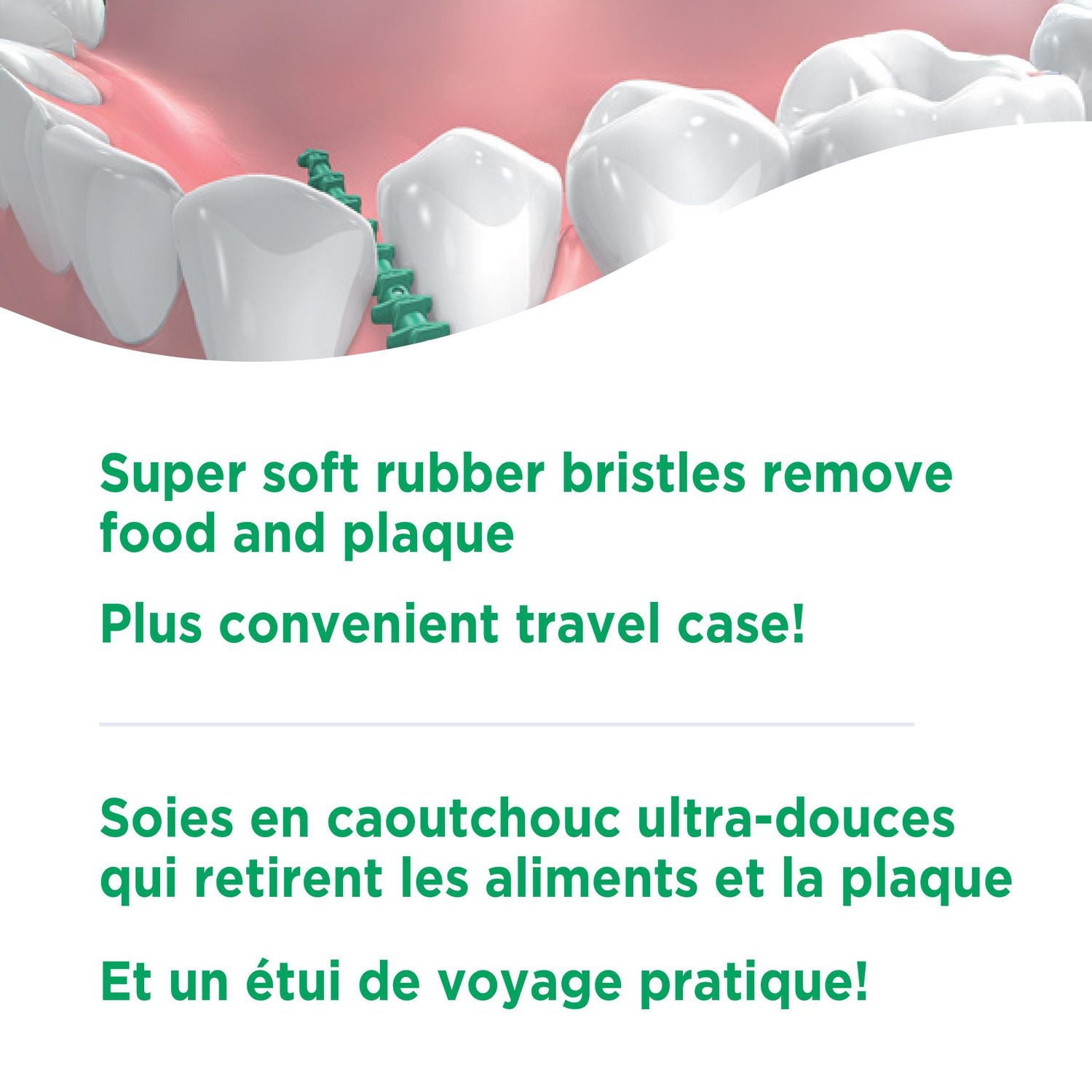 Equate Advanced Super Soft Interdental Picks, 80 Picks and 1 Travel Case