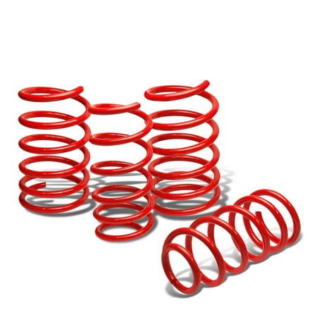 Sti Sport Springs - For 04-07 Subaru WRX/STi Suspension Lowering Springs Set (Red) - GD GG 05 06