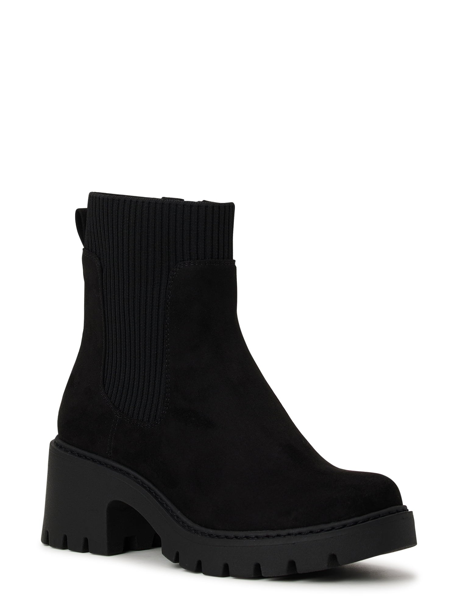 knit chelsea boots