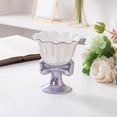 thumbnail image 6 of XSAOP Dessert Goblet Bowknot Design Footed Ceramic Purple 1 Pack, 6 of 8