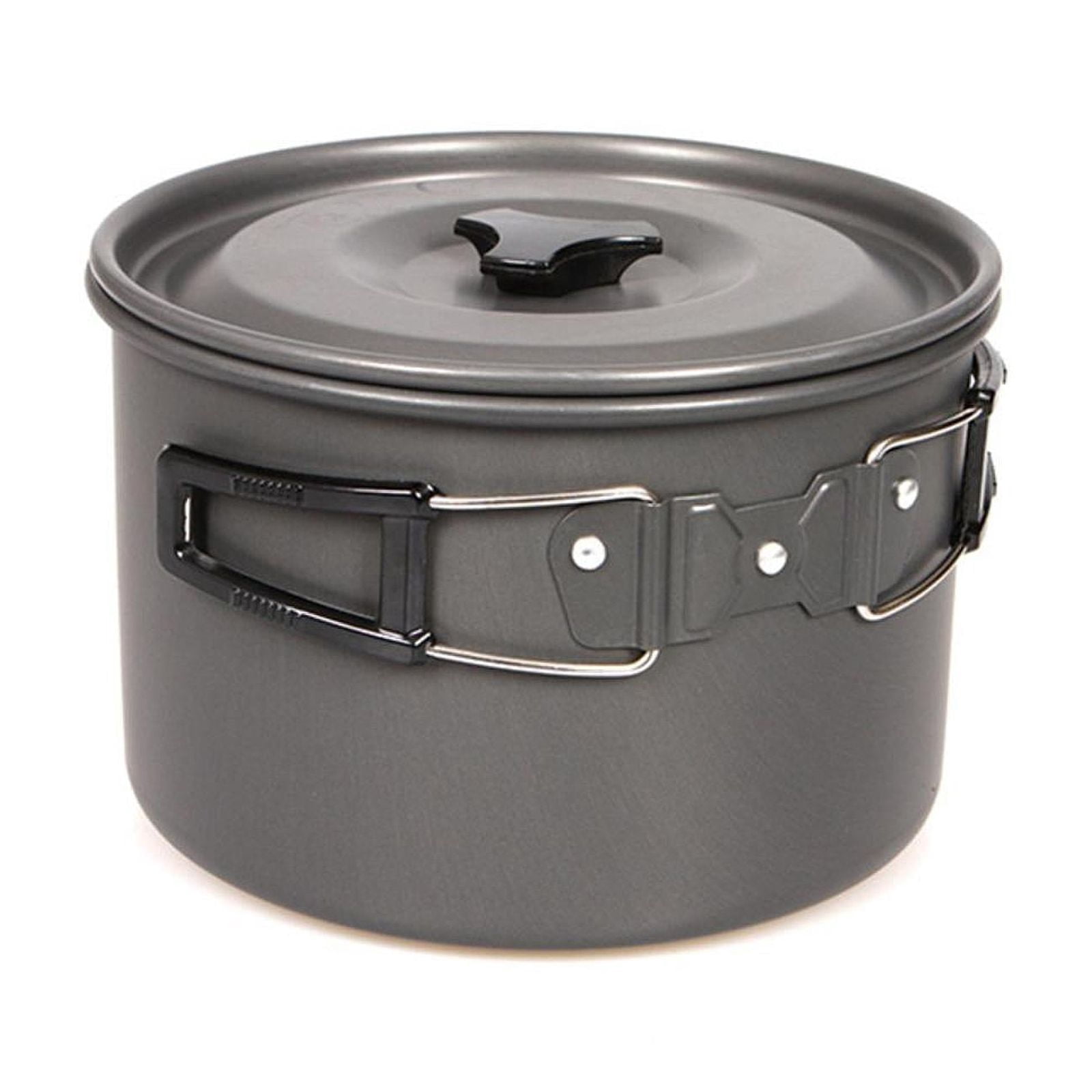 MAGIDEAL Camping Pot Solo Cooking Gear High Capacity Household Outdoor Camping Cookware Large Single Pot for Picnic Outdoor Survival