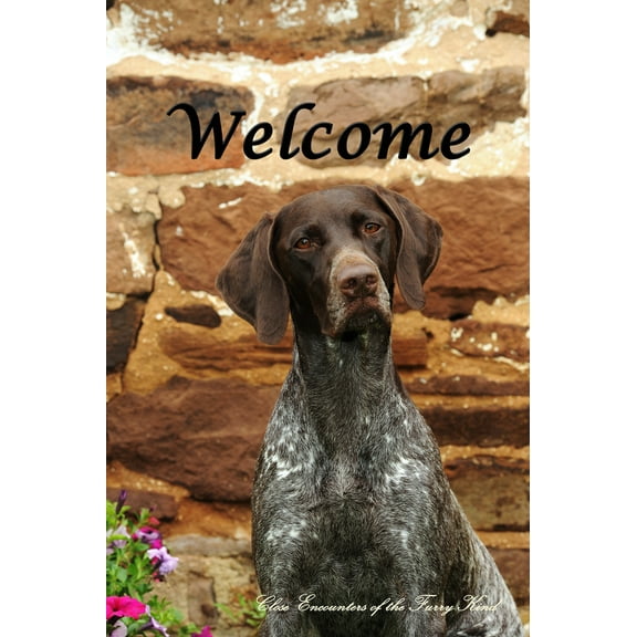 German Shorthair Pointer - Best of Breed CEFK Welcome Photo House Flag