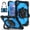 Blue, variant on Heavy Duty Shockproof Case for Samsung Galaxy Tab A11 ,Anti drop silicone PC Layer Protective Case 360 ° Rotating Square Handle Stand With Shoulder Strap,Dark blue,For Galaxy Tab A11