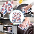 thumbnail image 4 of Patriot Independence Day Kitchen Towels, Absorbent Dish Cloths Hand Towels for Bathroom, July 4th American Flag Colorful Gnomes Decorative Dish Towels Tea Towels Bar Towels 18"x28", 2 Pack, 4 of 6