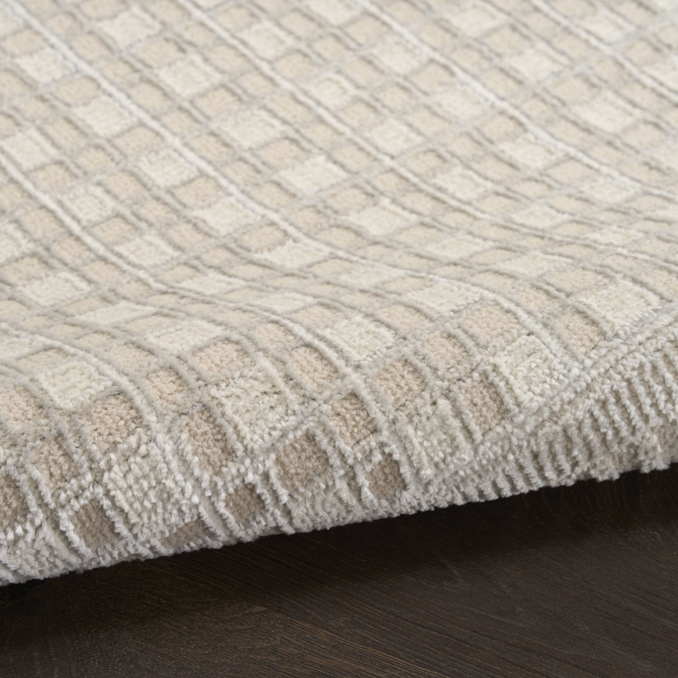Nourison Nordic 9' x 12' Beige Modern Indoor Rug