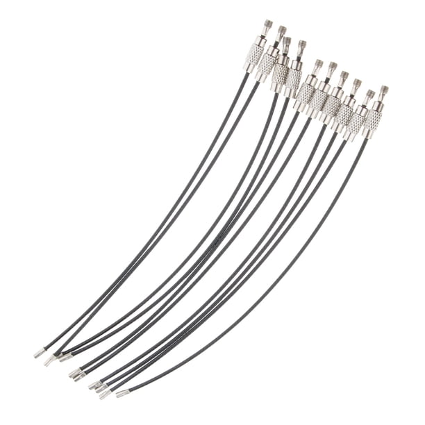 Alambre negro Sunnimix Llaveros Alambre 15 cm 1.5 mm