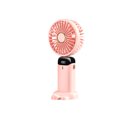 thumbnail image 1 of Matsuzay Mini ventilador USB portátil, 5 velocidades, ajustable, para escuela, gimnasio, cuello colgante, ventiladores personales, accesorios Electrodomésticos Rosado, 1 of 6