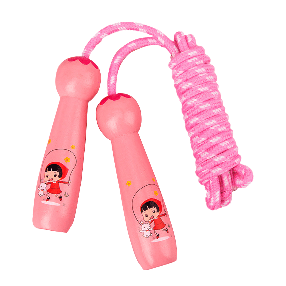 Skipping Rope Kids, Children Jump Rope for Kids Wooden Handle Jumping Ropes Christmas Birthday