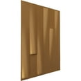 thumbnail image 2 of Ekena Millwork 19 5/8"W x 19 5/8"H Hamilton EnduraWall Decorative 3D Wall Panel, Bright Coat Gold (12-Pack for 32.04 Sq. Ft.), 2 of 6