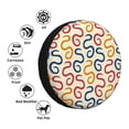 thumbnail image 4 of Pofeuu Snake Print Spare Tire Wheel Cover for Car Truck SUV Camper Universal Fit Spare Tire Cover RV Spare Tire Covers-14 inch, 4 of 6