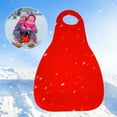 thumbnail image 4 of Portable Extra Thick Roll Up Snow Sled for Adults and Kids | Crimpable Plastic Snow Sled with Ergonomic Handle | Multipurpose Outdoor Slide for Snow Grass Sand Ice | 25.6x17.7 Inches | 1 Pack, 4 of 5