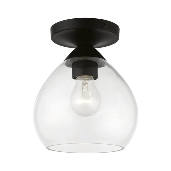 Livex Lighting - Catania - 1 Light Semi-Flush Mount In Transitional Style-8.25
