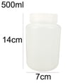 thumbnail image 6 of UDIYO 500ml Plastic Laboratory Bottle Chemical Lid Transparent Empty Storage Container, 6 of 6