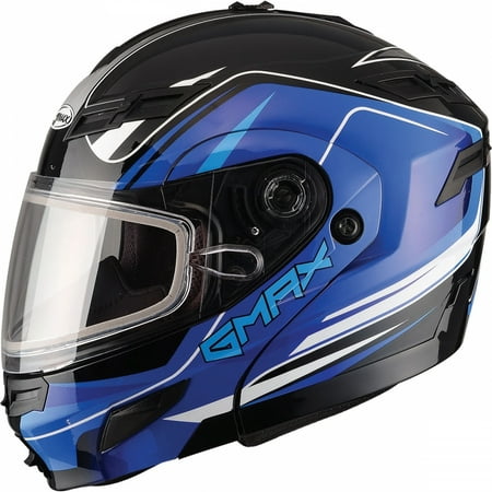 GMAX GM-54 Terrain Modular Snowmobile Helmet Black/Blue