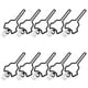 thumbnail image 2 of EeaseMX 10 soportes para bolsas de excrementos de perro, manos libres, para transportar bolsas de desechos de perro., 2 of 7