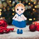 thumbnail image 4 of Soft Baby Doll with Clothes, 17.7 Cute Rag Doll Ragdoll Plush Stuffed Toy with Hat Skirt Handmade Princess Plush Toy Baby Girls Sleeping Partner Doll, 4 of 4