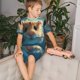 thumbnail image 4 of Balery Cute Swimming Guinea Pig Conjunto de Pijama Infantil de Manga Corta con Estampado – Ropa de Dormir de Algodón Suave-4X-Large, 4 of 6