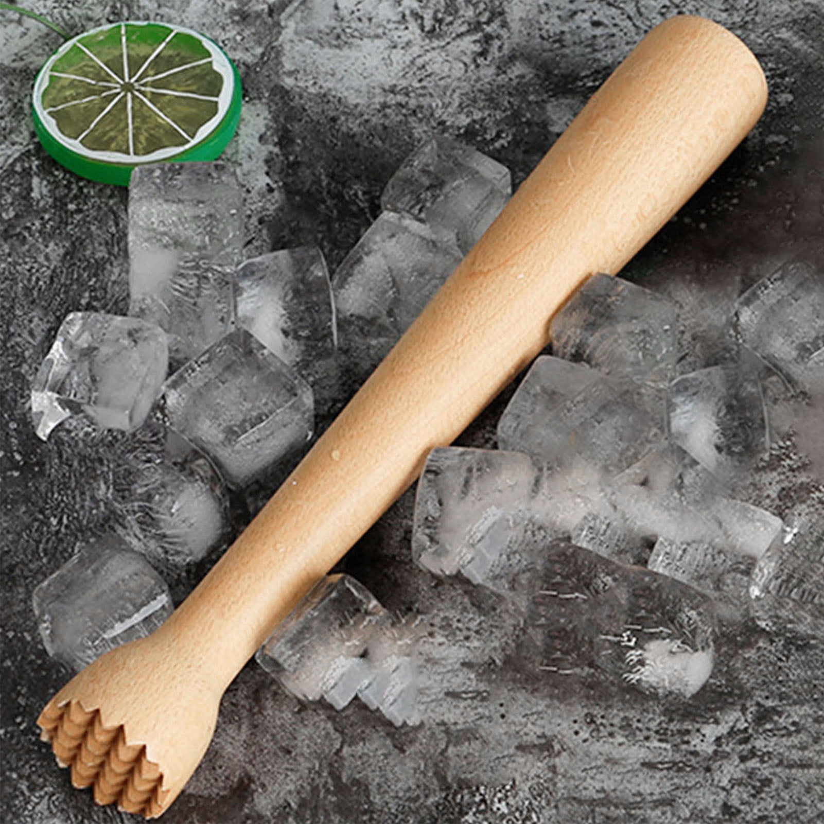 Dream Lifestyle Wood Muddler, RhombusShaped Wooden Mojito Muddler Ice