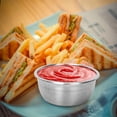 thumbnail image 4 of 6Pcs Salad Dressing Container Silicone Lid Stainless Steel Multi Purpose Small Condiment Containers for Kitchen Dining, 4 of 6