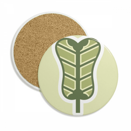 

Palmleaf Fan China Pattern Coaster Cup Mug Tabletop Protection Absorbent Stone
