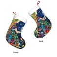 thumbnail image 3 of Yiaed Colorful Floral Forest Fairy Print Christmas Stockings, Christmas Stockings Hanging Ornaments, Christmas Stockings for Family Christmas Holiday Decorations, 3 of 7