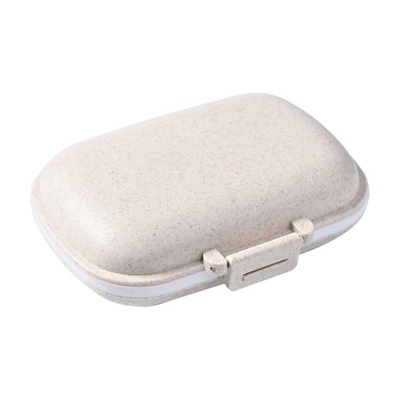 LEHOZIHEQ Pill Organizer, 8 Compartments Portable Pill Case, Easy-to-Open Portable Moisture-Proof and Waterproof Travel Pill Organizer, for Pocket, Travel