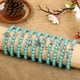 thumbnail image 5 of Granjero Gordo Colgante con patrón animal, pulsera de cuentas de piedra natural (azul, colgante de búho en forma de rama), 5 of 5