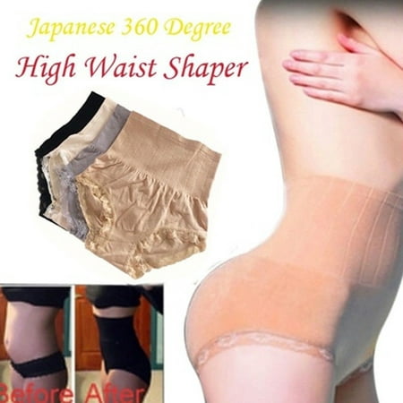 Women Japan Premium High Waist Slimming Shaping Panty Waist Trainer Lace Panties Butt Lift Body Shaper Underwear Plus