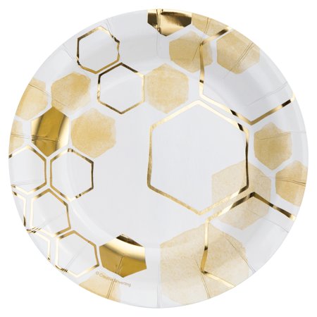 Honeycomb Dessert Plates  24 Count